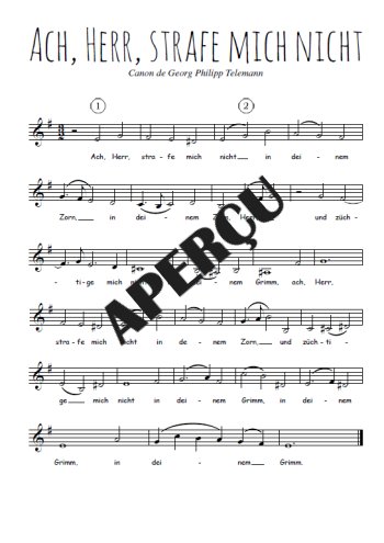 Georg Philipp Telemann - Ach, Herr, strafe mich nicht